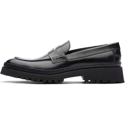 Lottusse Bootsschuh Aus Glänzendem Kalbsleder In Schwarz