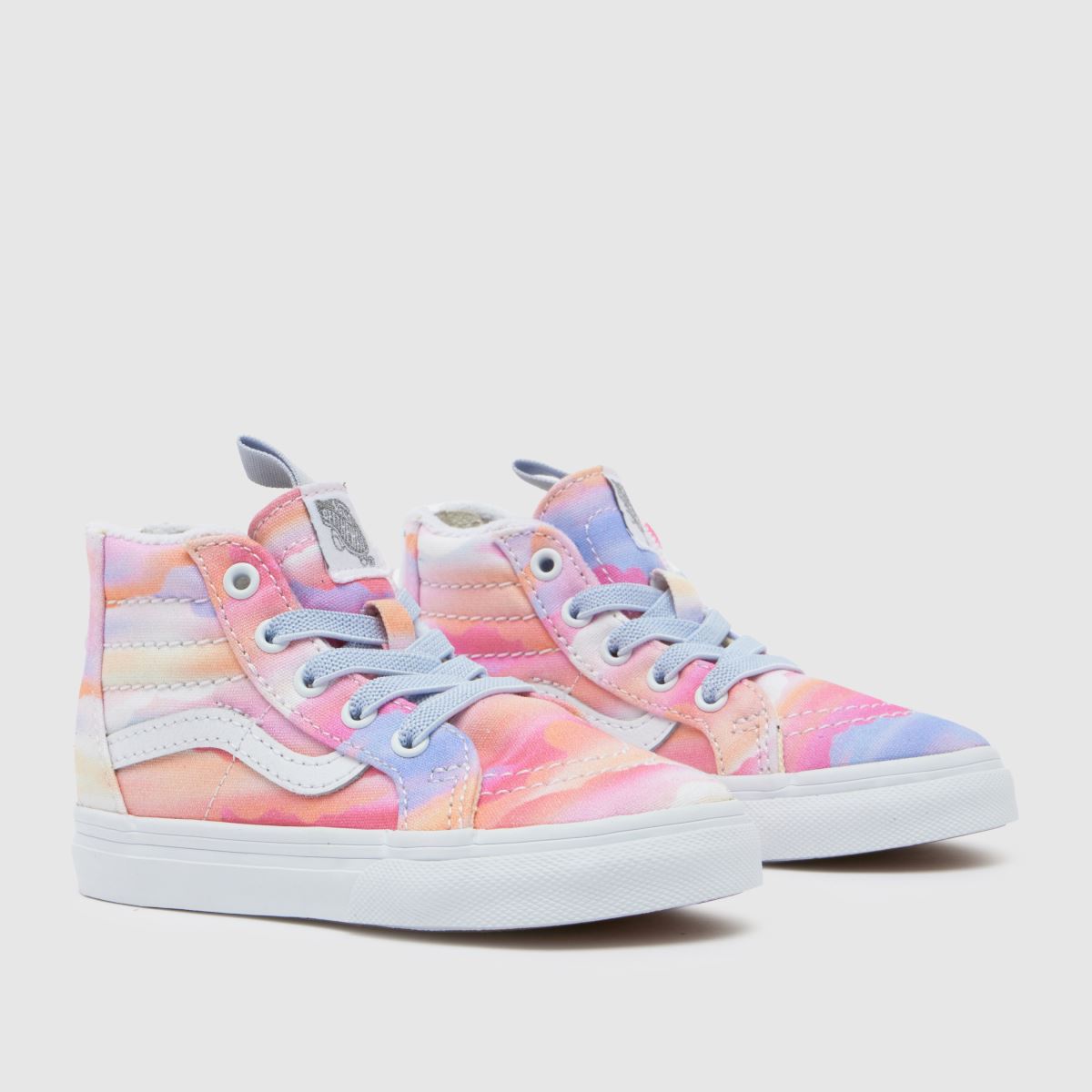 Vans ljusrosa sk8-hi dragkedja flickor småbarnsskor