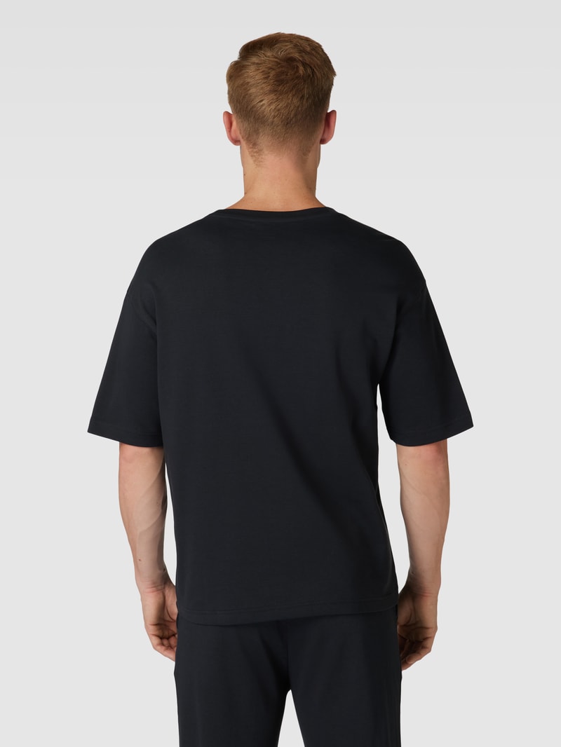 Trainingsanzug mit Label-Stitching in schwarz