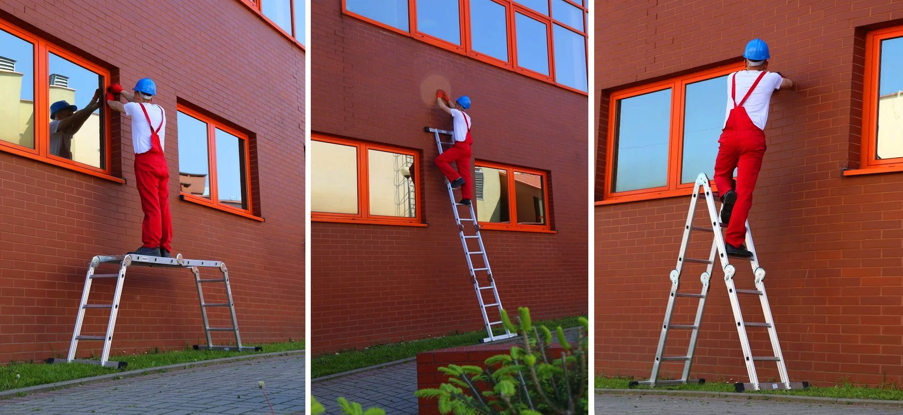 Venta-gr. Gelenkleiter Mehrzweckleiter 4x3mit Gerüstplatte, Gelenkleiter, Haushaltsleiter…