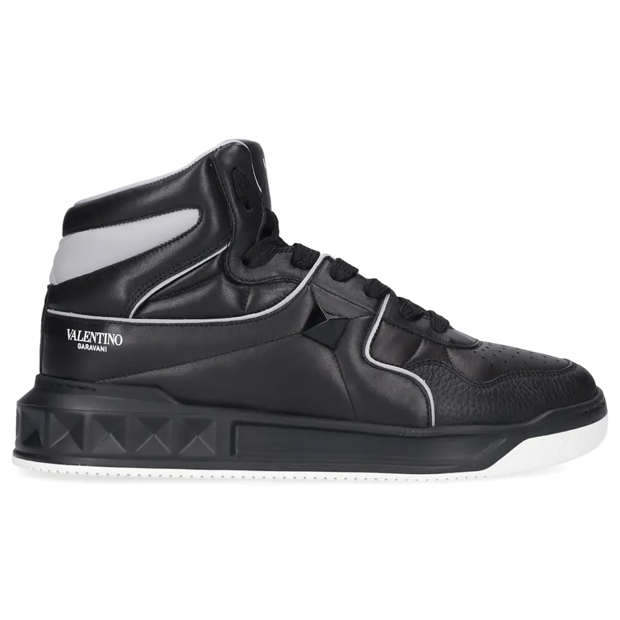 Valentino Garavani - Sneaker high ONE STUD Nappaleder - schwarz