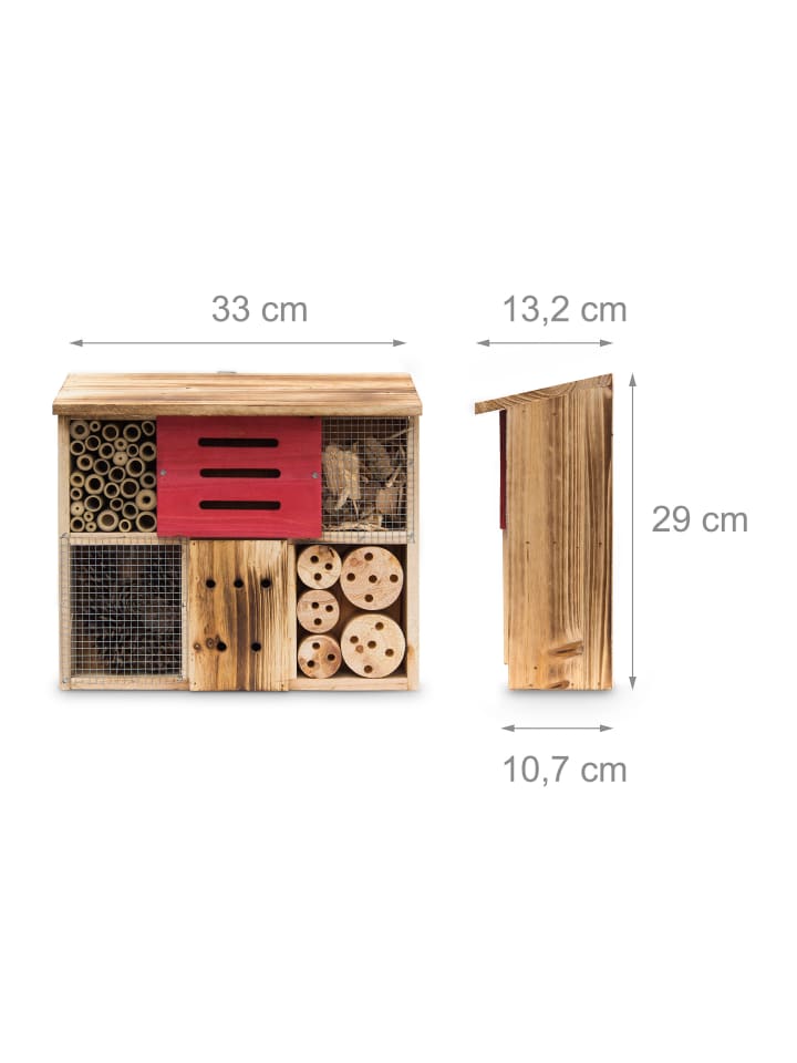 relaxdays Insektenhotel in Natur - (B)33 x (H)29 x (T)13,5 cm günstig kaufen onesize