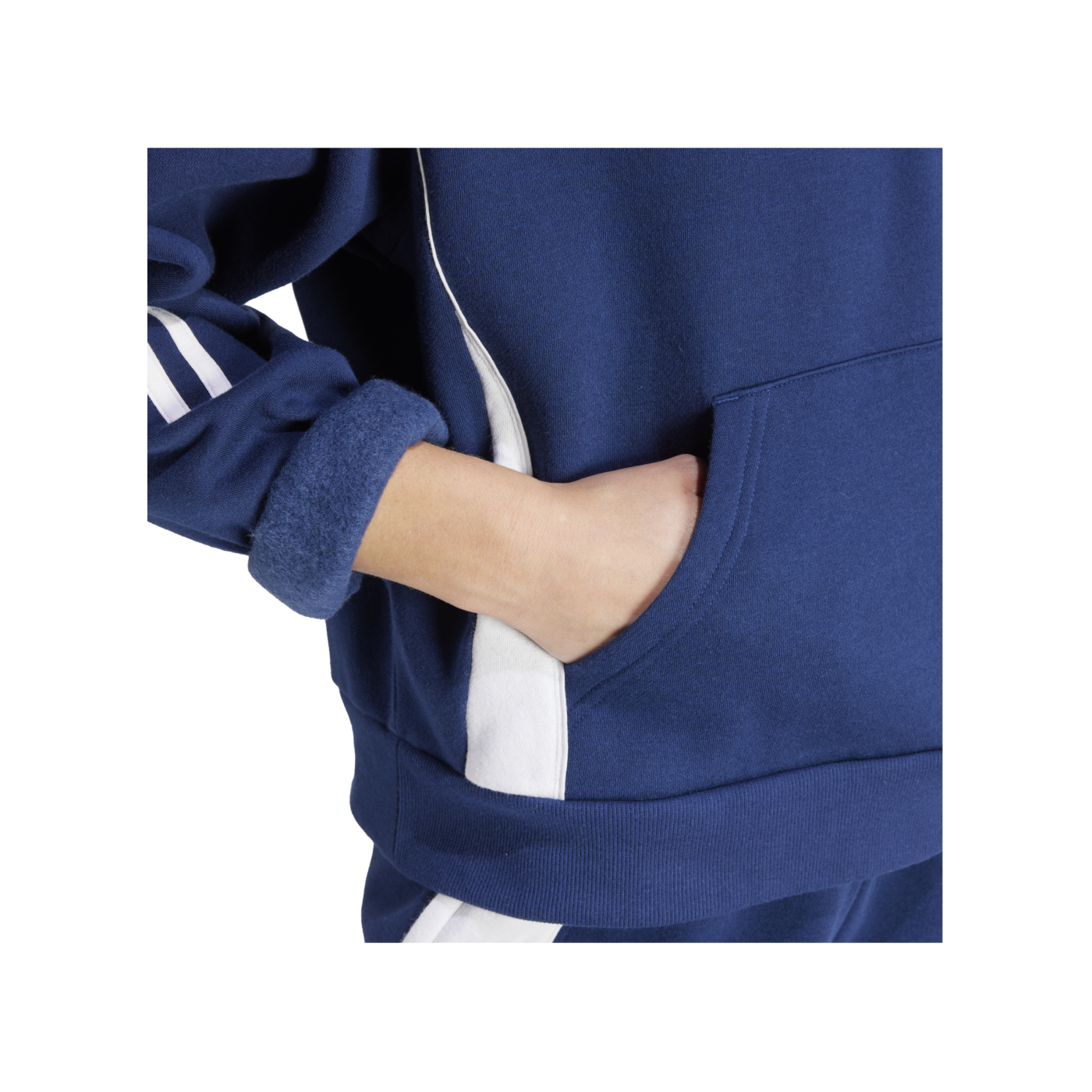 adidas Tiro 24 Hoody Damen Blau Weiss