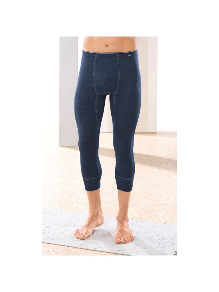 Con-ta Thermo, Baumwolle, Feinripp Thermo-Hose, 3/4-lang in marine günstig kaufen