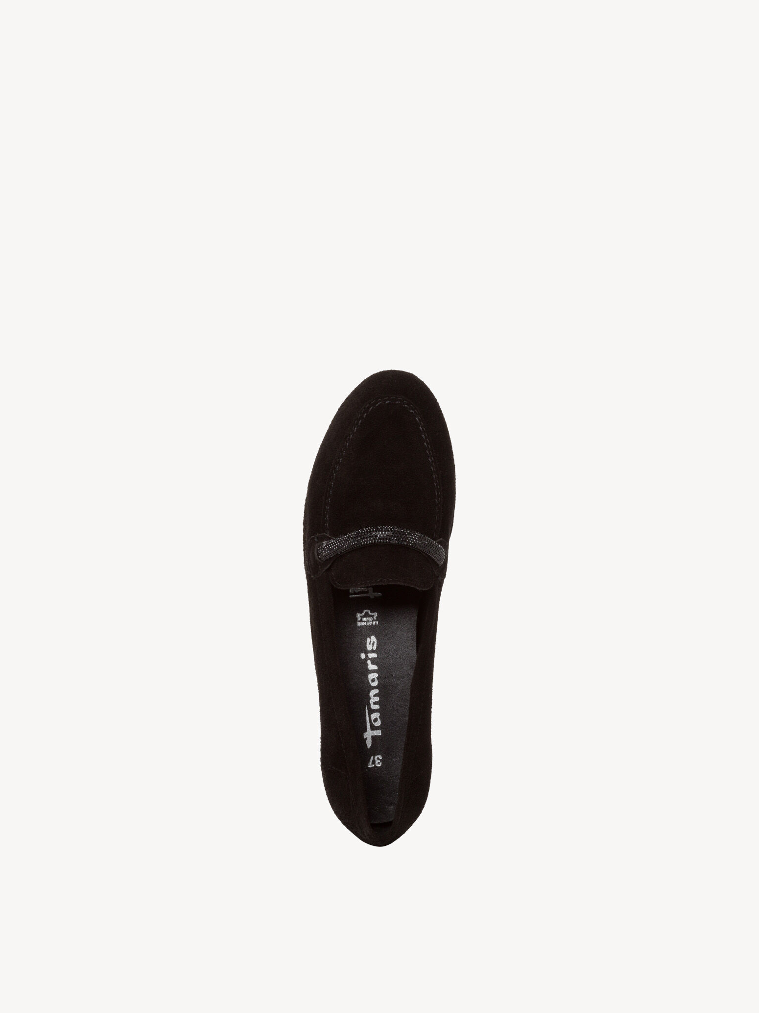 Slipper en cuir - noir