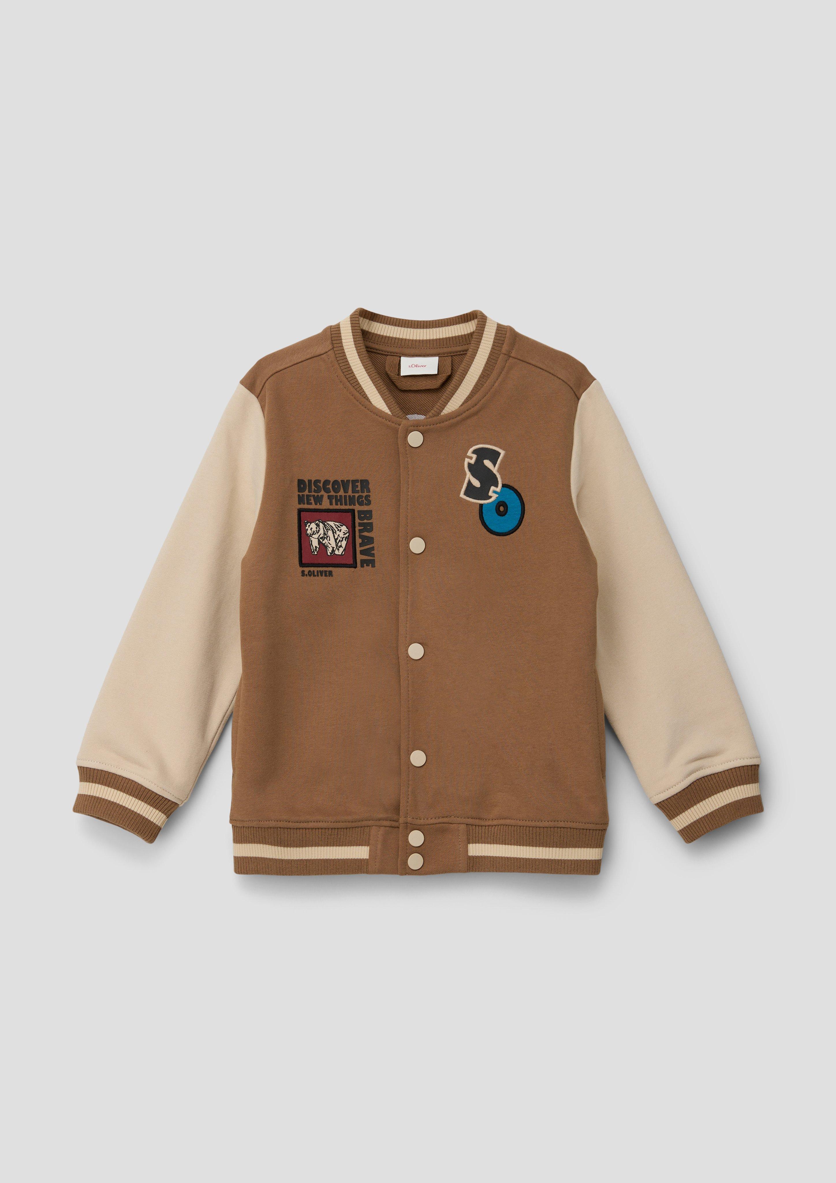 Sweatshirtjacke im College-Style  2134181-8480
