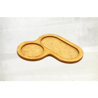 Weapon Team Tray (for one prone model and one model on 25mm round base) (5)
