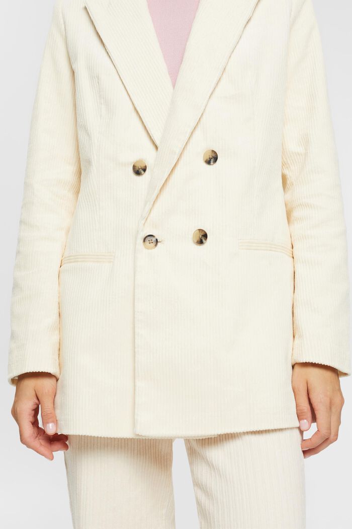 Zweireihiger CORD-Blazer im Mix-and-Match-Stil