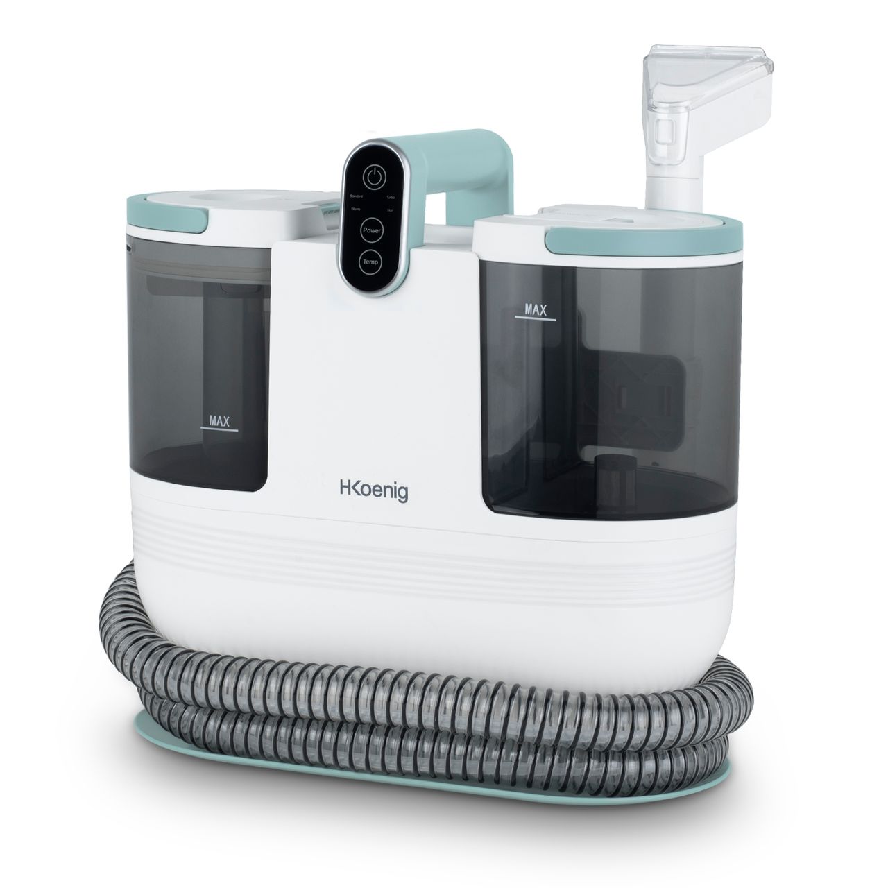 H.Koenig Handtextilreiniger TWT88, Doppelbehälter 1600mL und 950mL, Wasserfluss 290mL/min