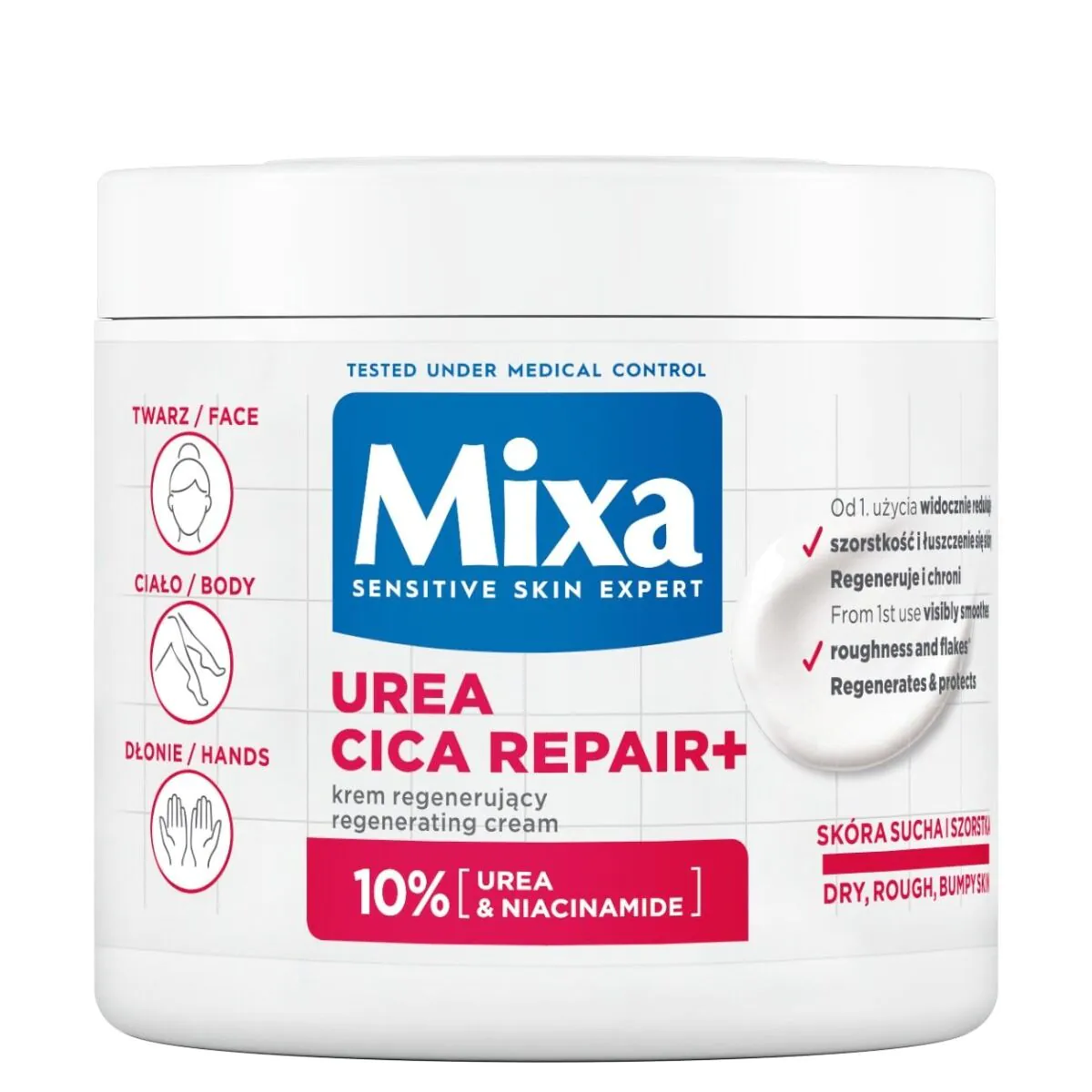 Mixa Urea Cica Repair+ regenerirajuća krema za lice i tijelo
