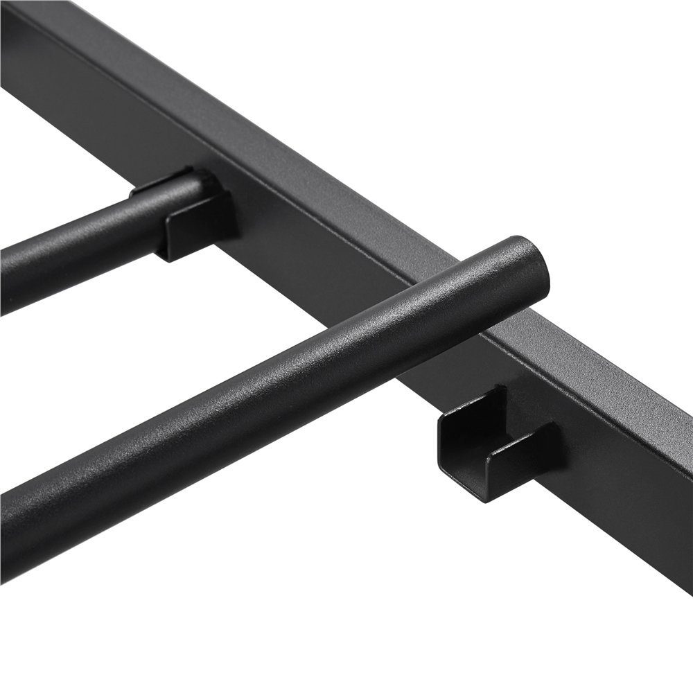 Yaheetech Metallbett, Bettgestell mit Kopfteil & Fußteil, Einzelbett/ Doppelbett Jugendbett