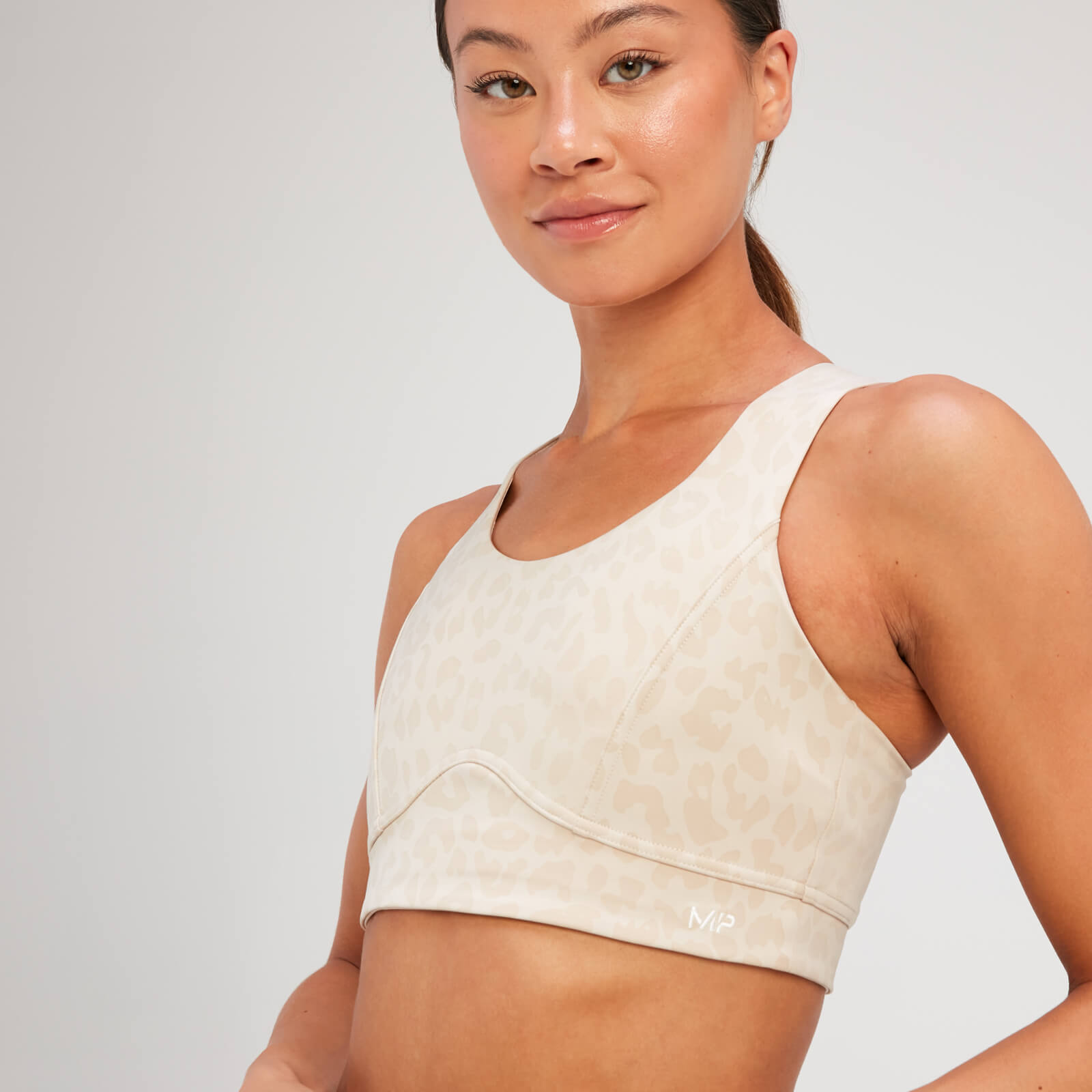 Brassière de sport MP Tempo Animal pour femmes – Gris toile