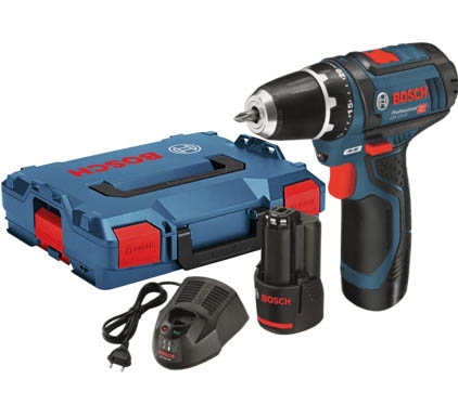 Bosch Blue 0601868109 GSR 12V-15 Akku-boremaskine 12V 2,0Ah Li-Ion i L-Boxx