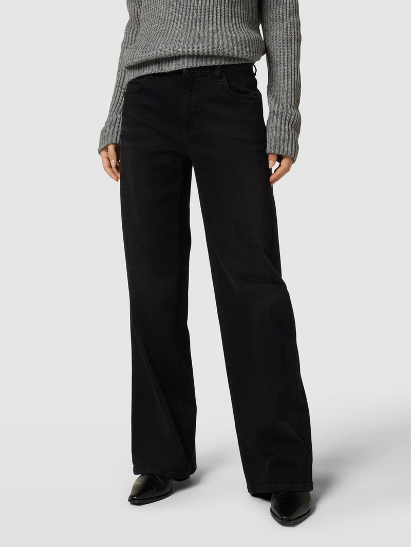 Straight Leg Jeans im 5-Pocket-Design Modell 'AIMEE' in schwarz