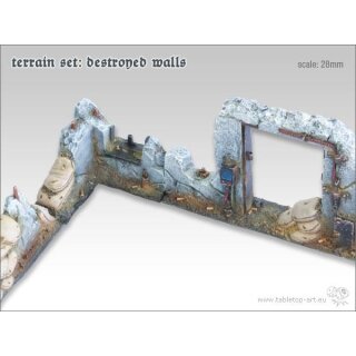 Gelände Set - Zerstörte Mauern (6)