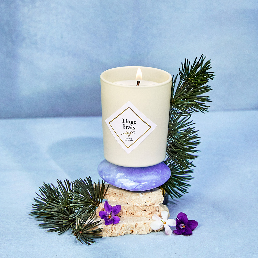 my jolie candle Bougie linge frais Bougie