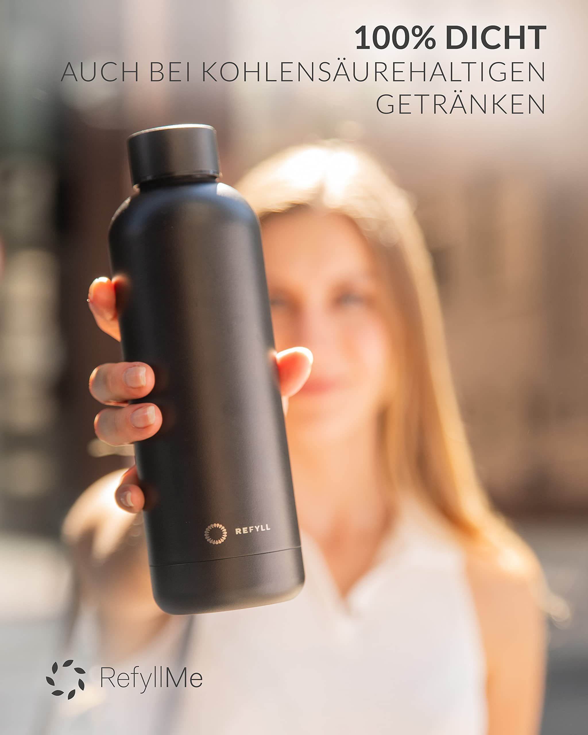 REFYLL Thermoflasche Trinkflasche Edelstahl 