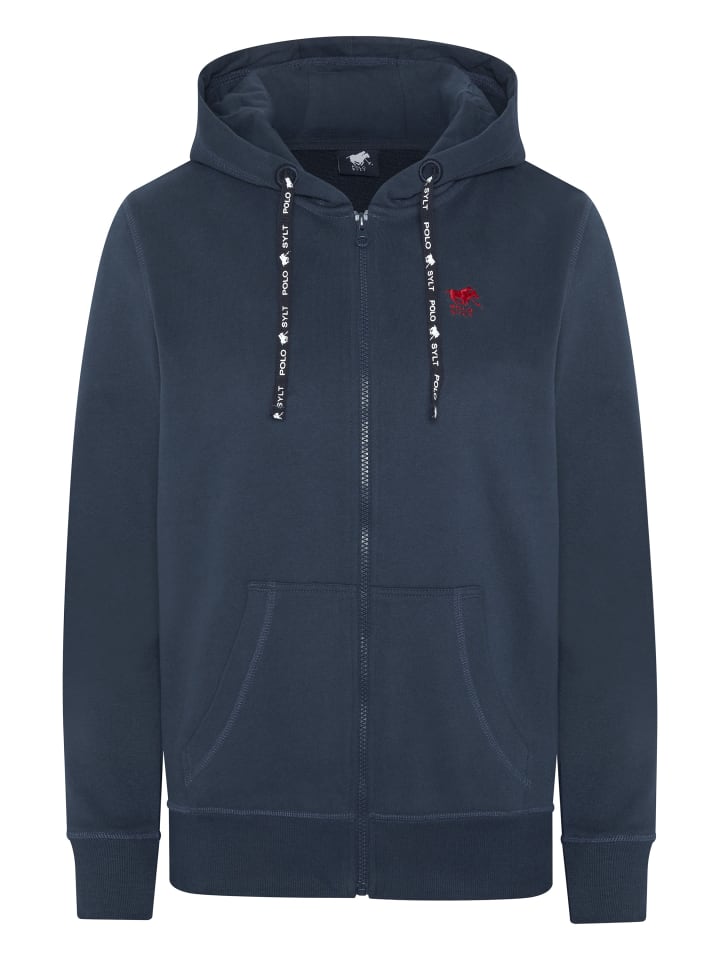 Polo Sylt Kapuzen-Sweatjacke in Blau günstig kaufen