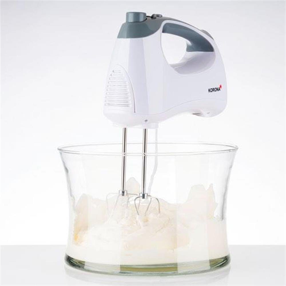 KORONA Handmixer 23011, XXL-Rührstäbe, Knethaken Handrührgerät, 300 Watt