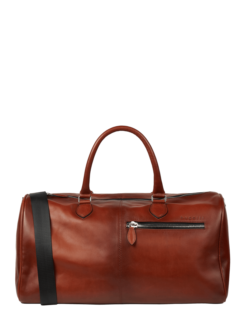 Weekender aus Leder in cognac