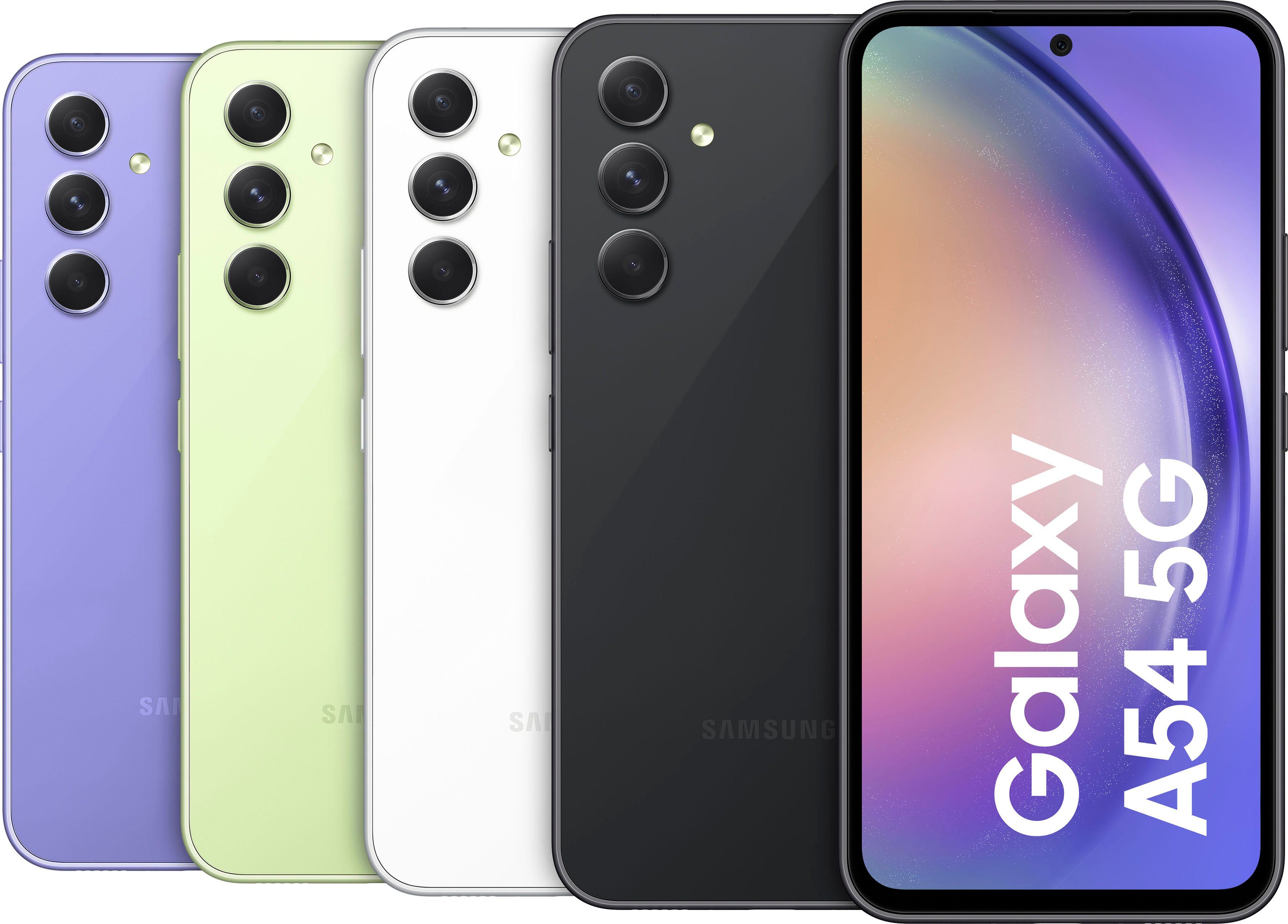 Samsung Galaxy A54 5G 256GB Smartphone (16,31 cm/6,4 Zoll, 256 GB Speicherplatz, 50 MP Kamera)