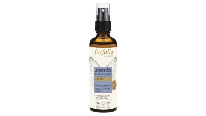 Farfalla Lavendelblüte Bio-Pflanzenwasser 75 ml