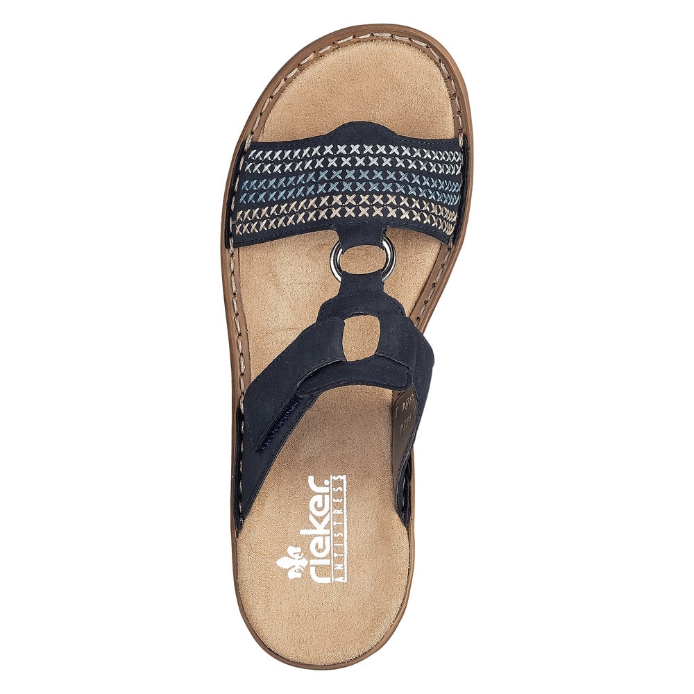 Rieker Damen Pantoletten marineblau