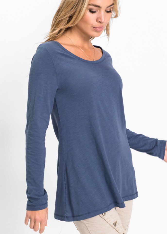 Langarmshirt mit Rundhalsausschnitt