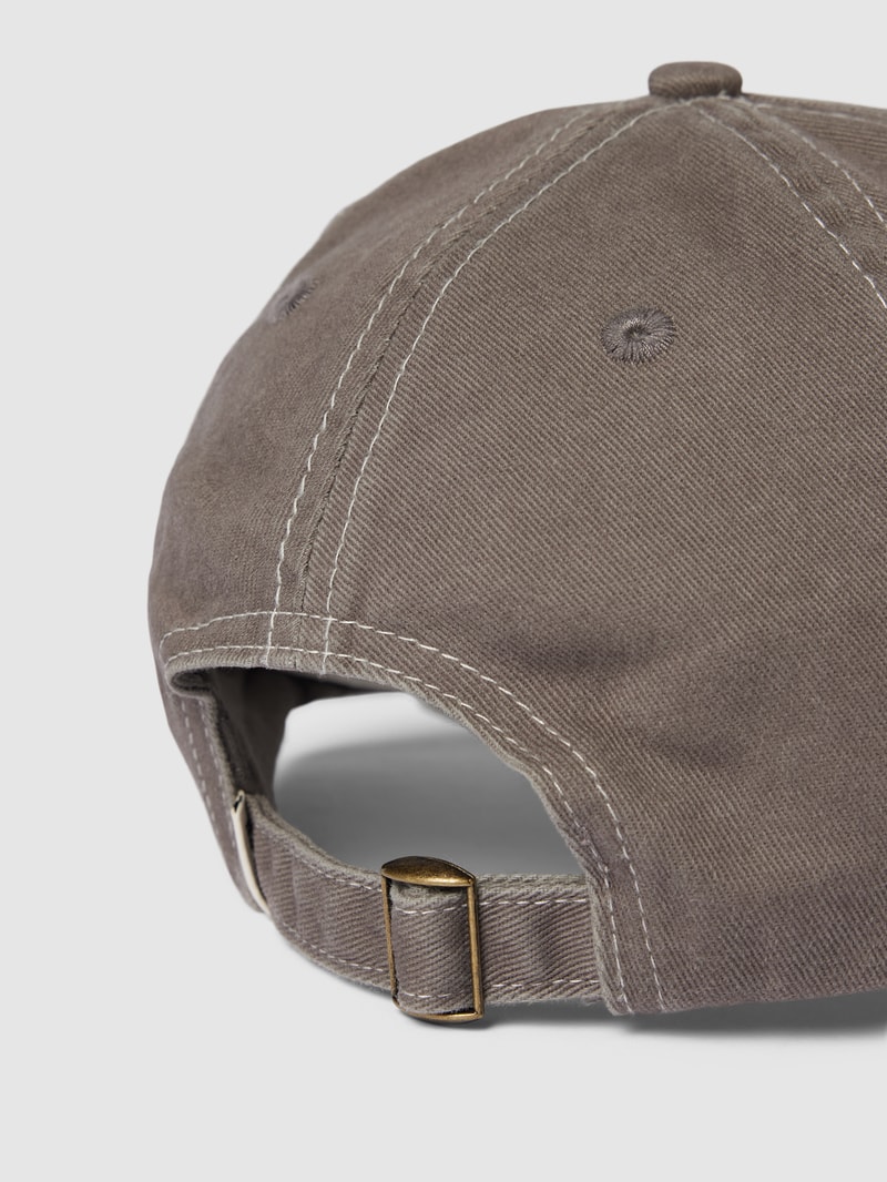 Basecap mit Label-Motiv-Stitching Modell 'Celestial Sun' in dunkelgrau