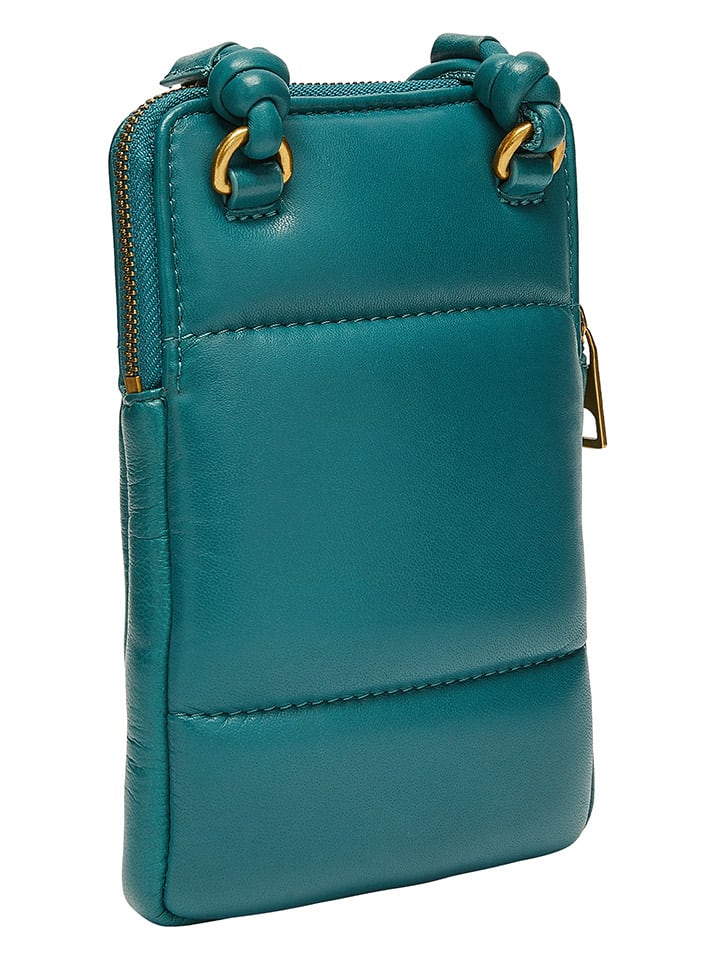 LIEBESKIND BERLIN Leder-Handytasche in Petrol - (B)11 x (H)18 x (T)1,5 cm günstig kaufen onesize