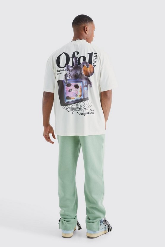 Oversize Official T-Shirt & Jogginghose mit Print