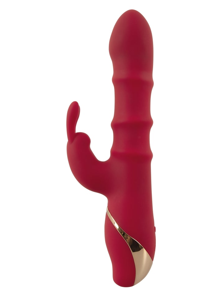 You2Toys Rabbitvibrator Rabbit Vibrator with 3 Moving Rings in rot günstig kaufen 23,5