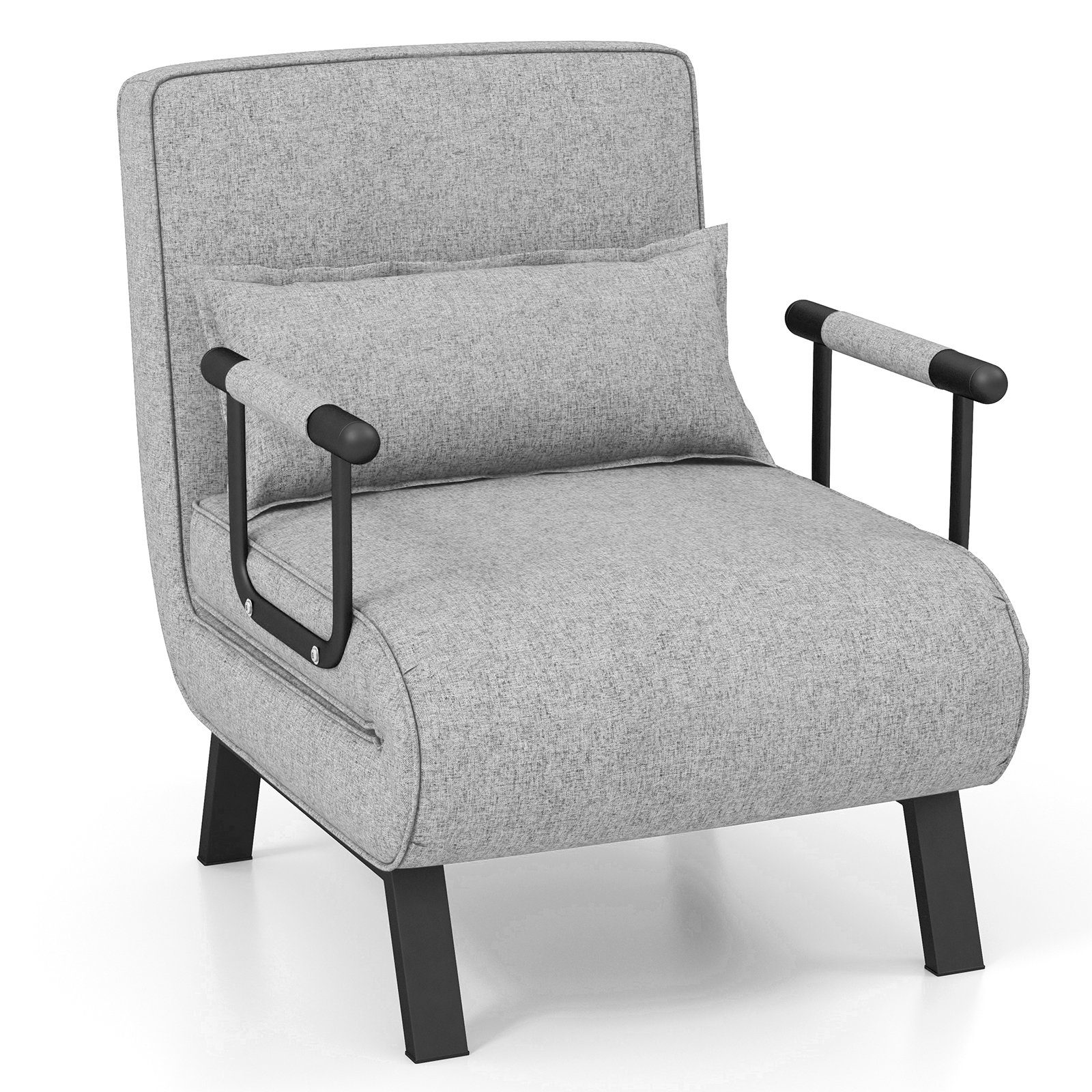 COSTWAY Schlafsofa, 4 in 1, klappbar, mit verstellbarer Rückenlehne, 150 kg