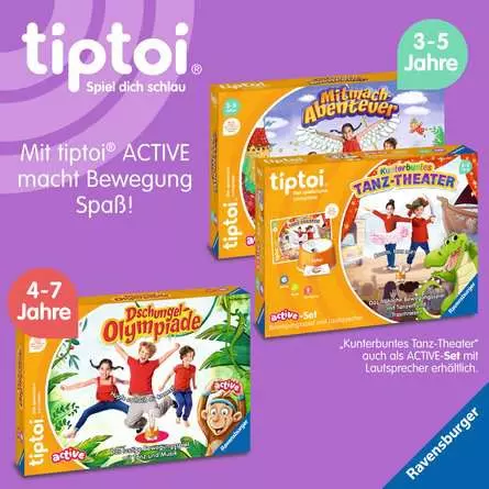tiptoi® ACTIVE Kunterbuntes Tanz-Theater - Lernspiel ab 3 Jahren
