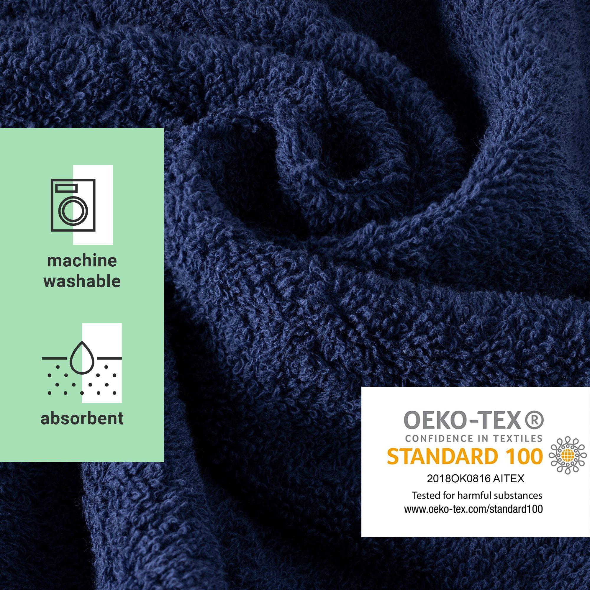 HOMELEVEL Strandtuch Badehandtuch XXL Handtuch 100% Baumwolle - Geeignet für Trockner