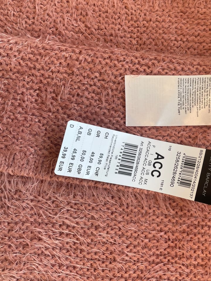 Betty Barclay Schal in Rosa - (L)160 x (B)40 cm günstig kaufen 40 x 160 cm