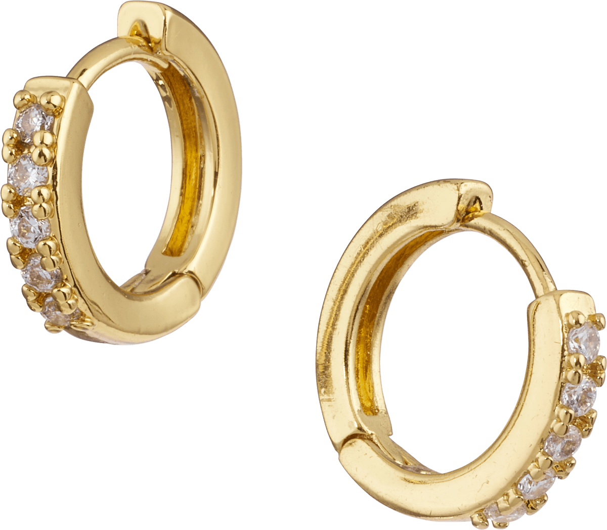 Creolen vergoldeter Modeschmuck, 2 St