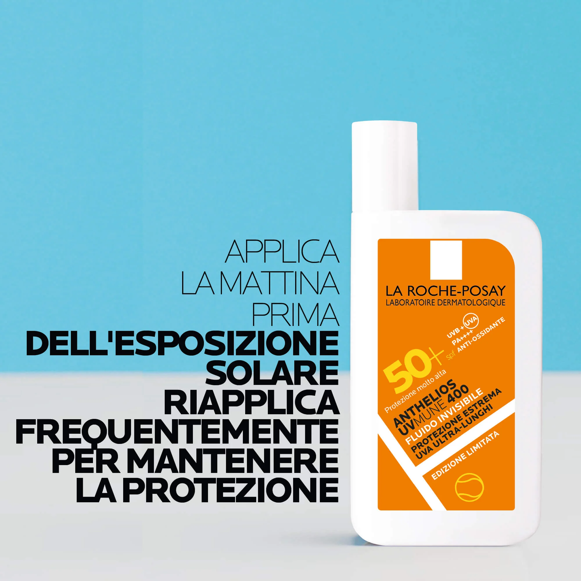 Anthelios UVMune 400 Invisible Fluid SPF50+ - Krem z filtrem przeciwsłonecznym do twarzy o wysokiej ochronie.