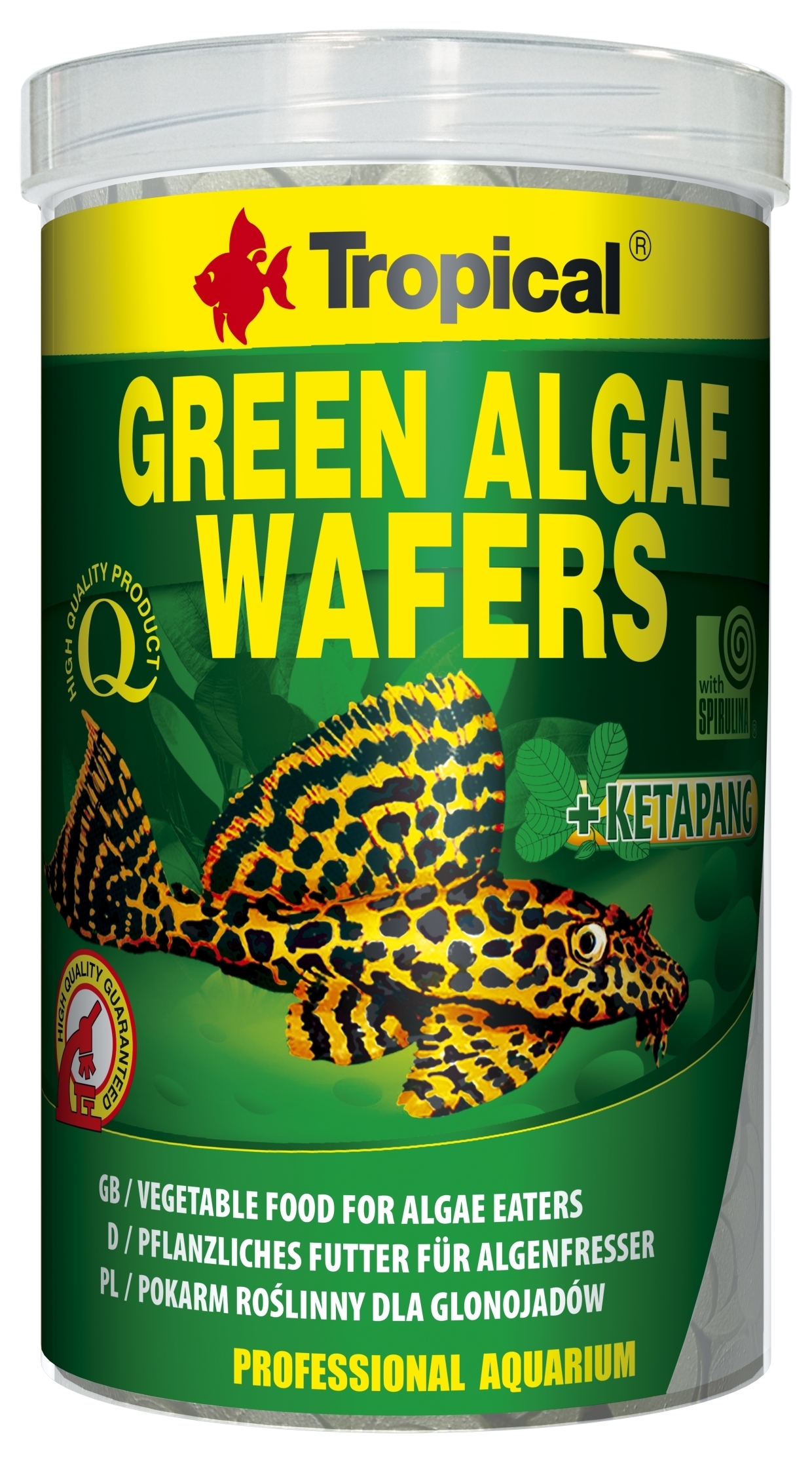 Tropical Hauptfutter Tropical Green Algae Wafers 1000ml