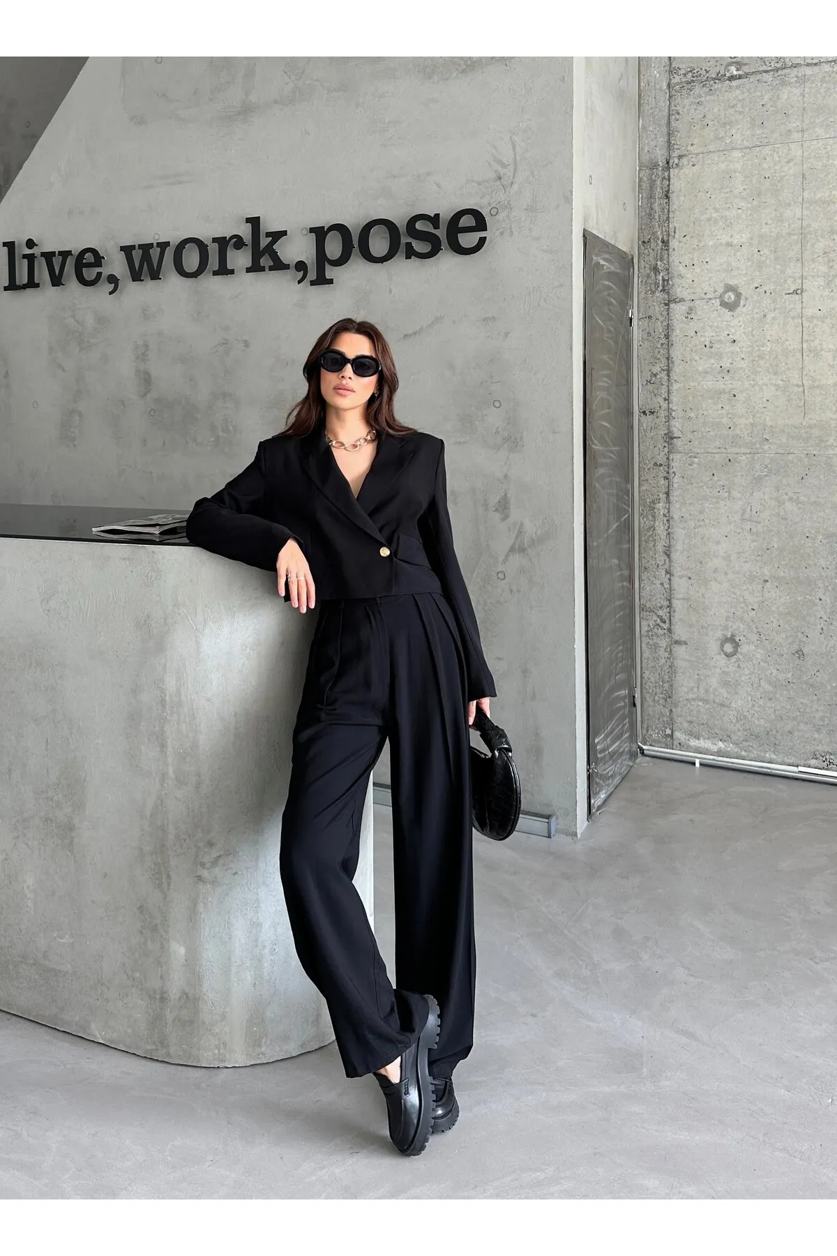 Laluvia  Zweiteiler - Schwarz - Regular Fit