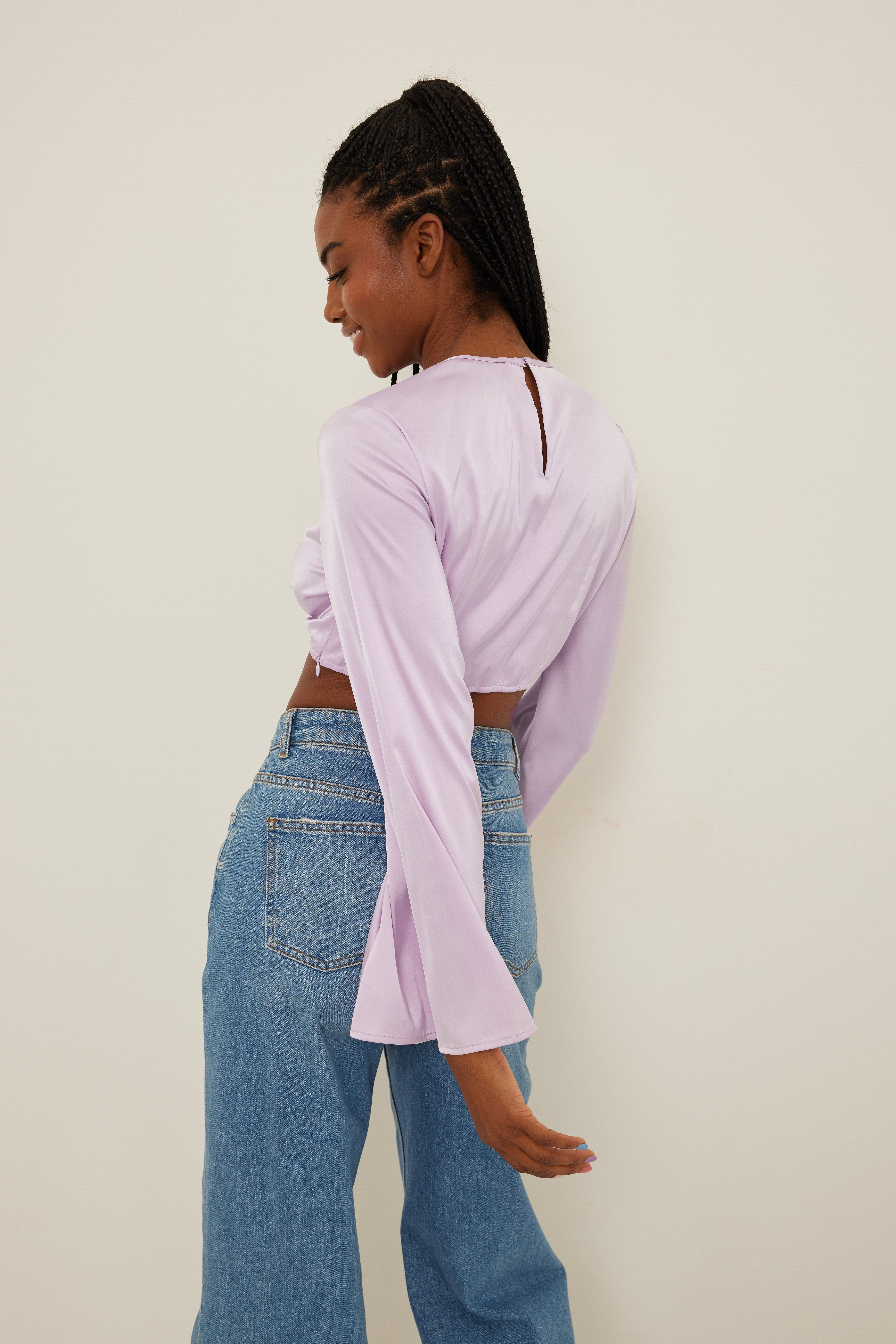 Bauchfreie Bluse