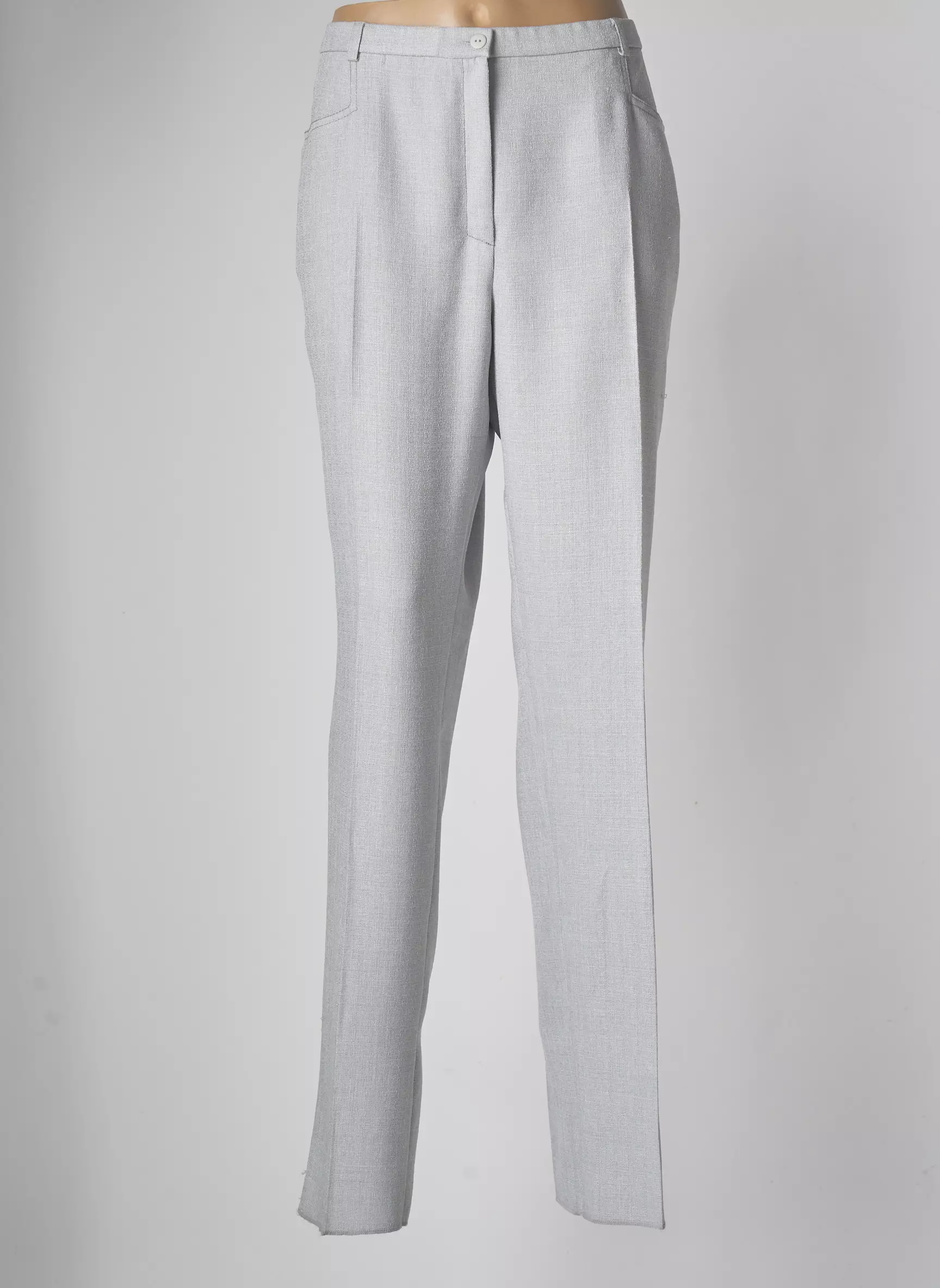 Pauporte Pantalons Droits Femme couleur gris