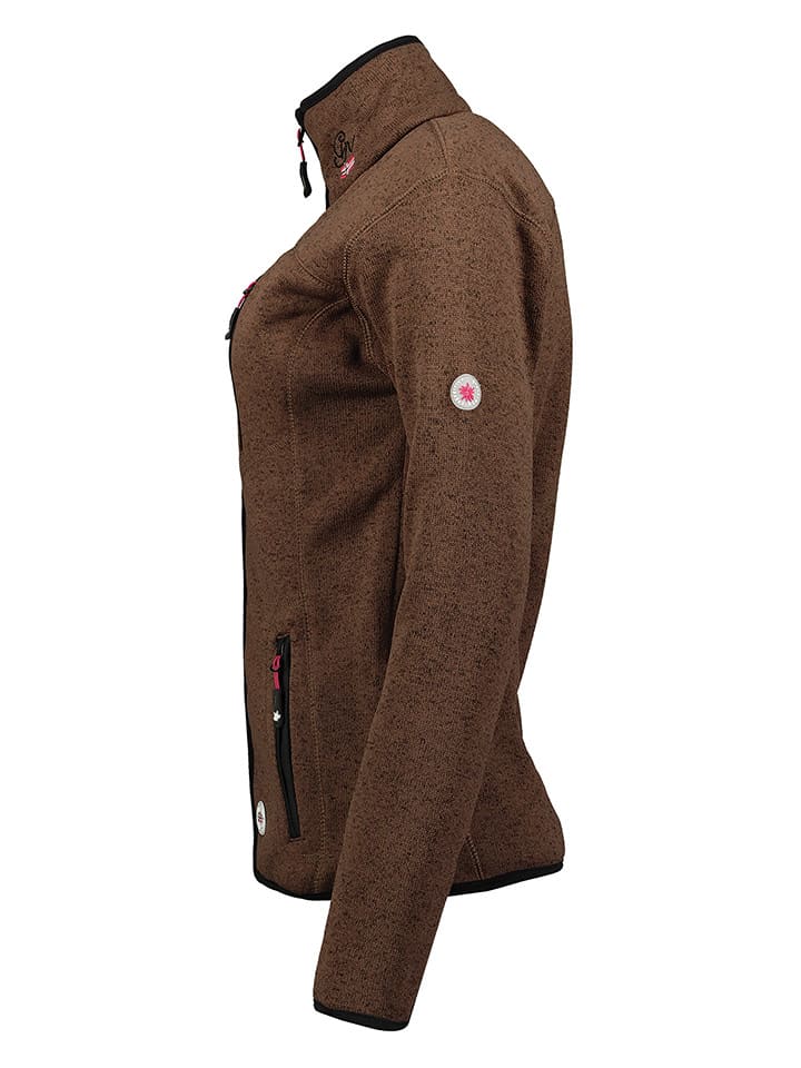 Geographical Norway Fleecejacke in Braun günstig kaufen