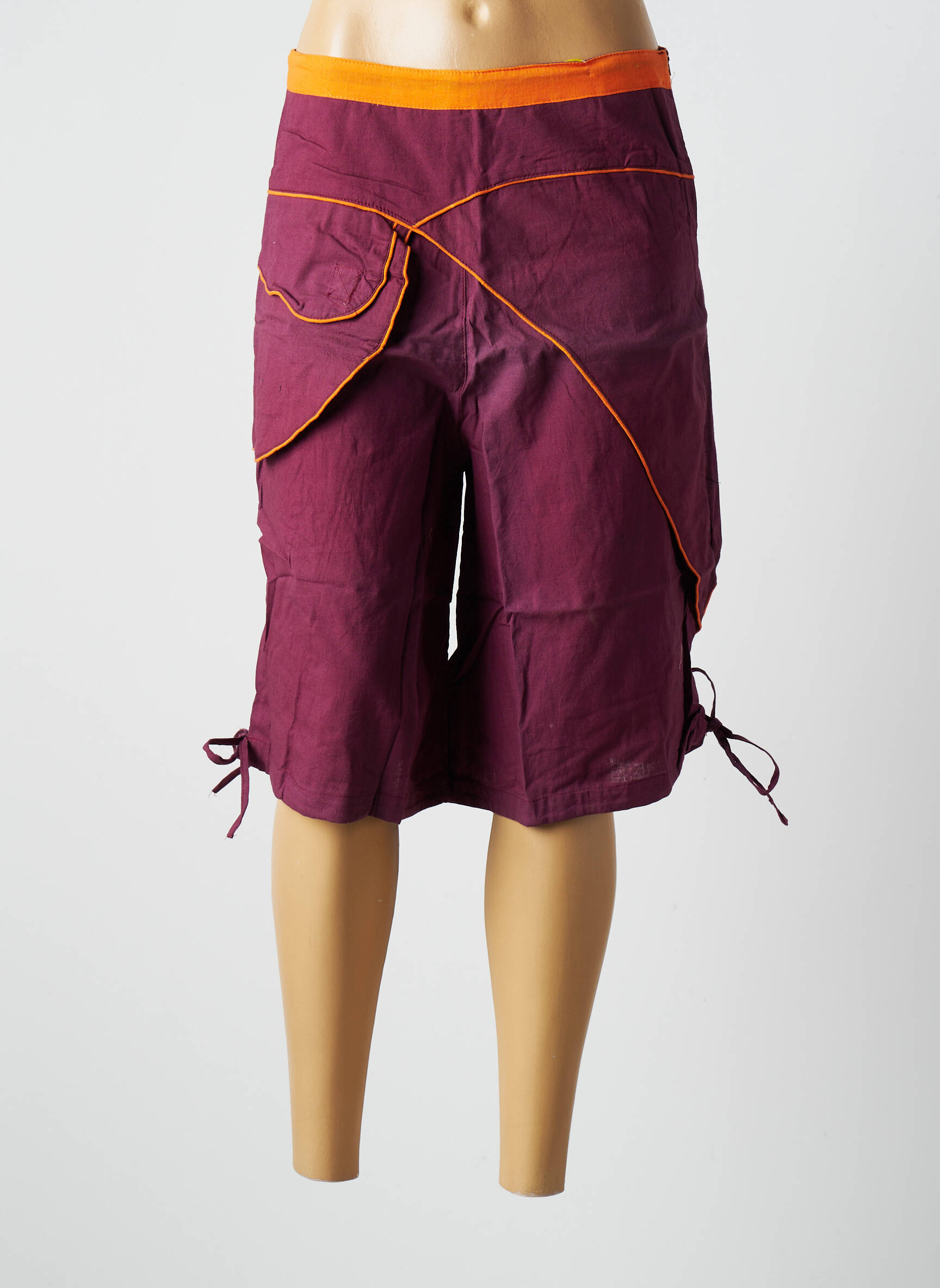 Dipawali Bermudas Femme couleur orange
