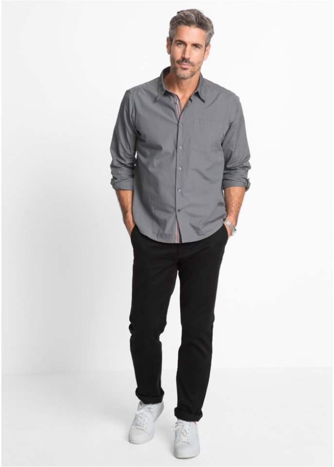 Regular Fit Chinohose, Straight