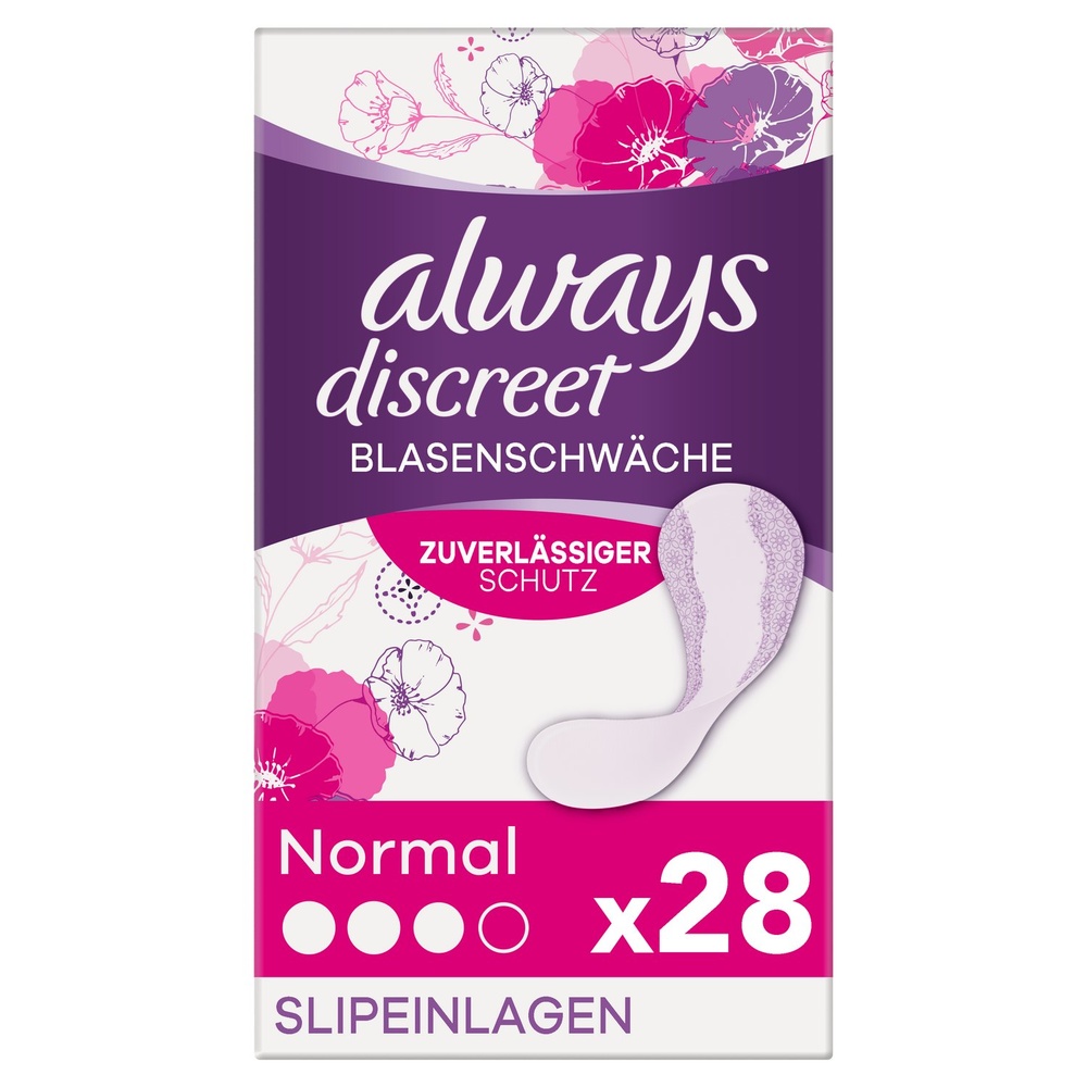 always Always Discreet Protège-Slip Fuite Urinaire Protège-Slips Pour Fuites Urinaires