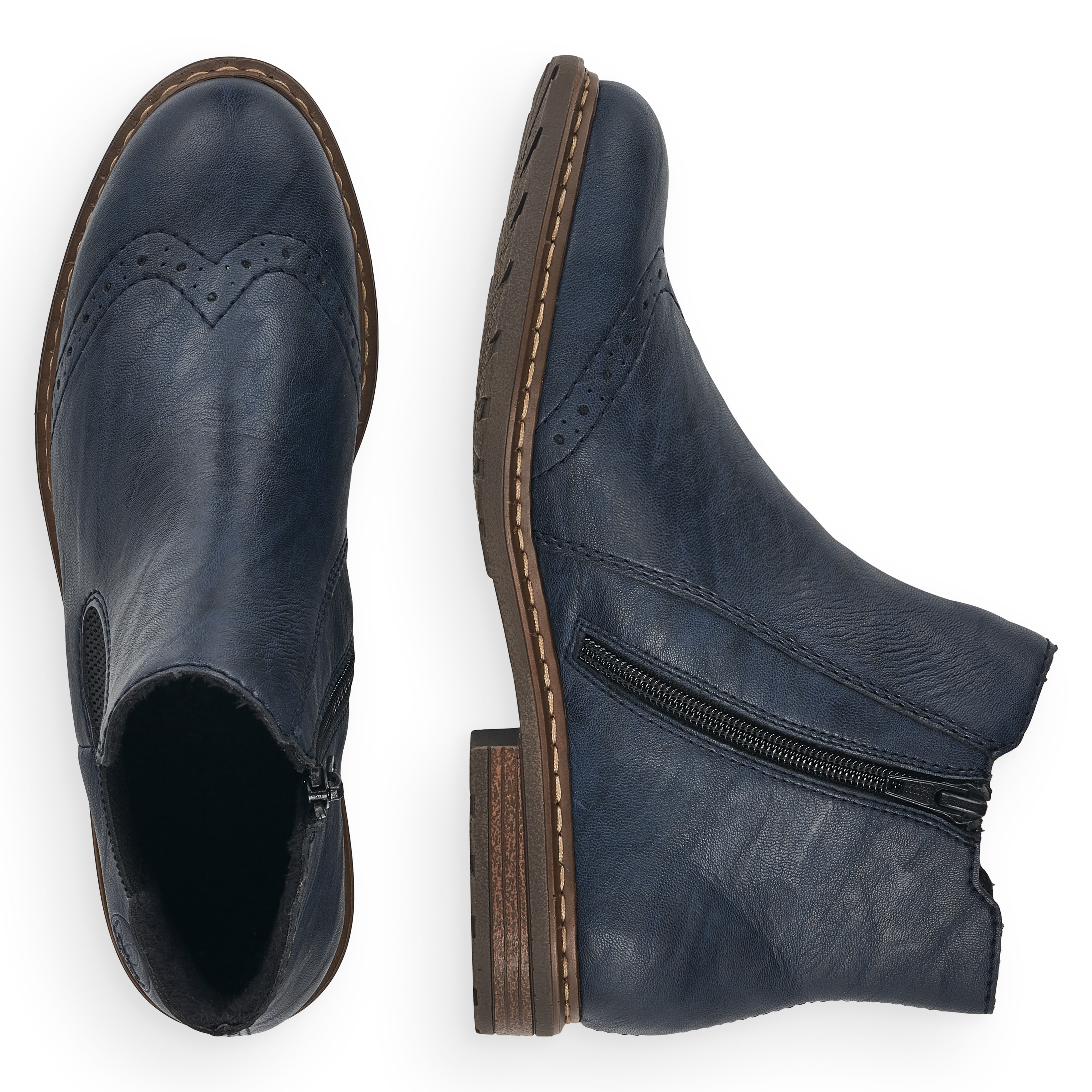 Rieker Damen Chelsea Boots marineblau