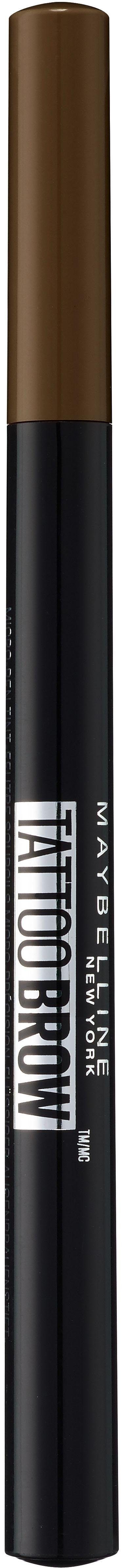 MAYBELLINE NEW YORK Augenbrauen-Stift Tattoo Brow, mit super feiner Applikator-Spitze, Augen-Make-Up