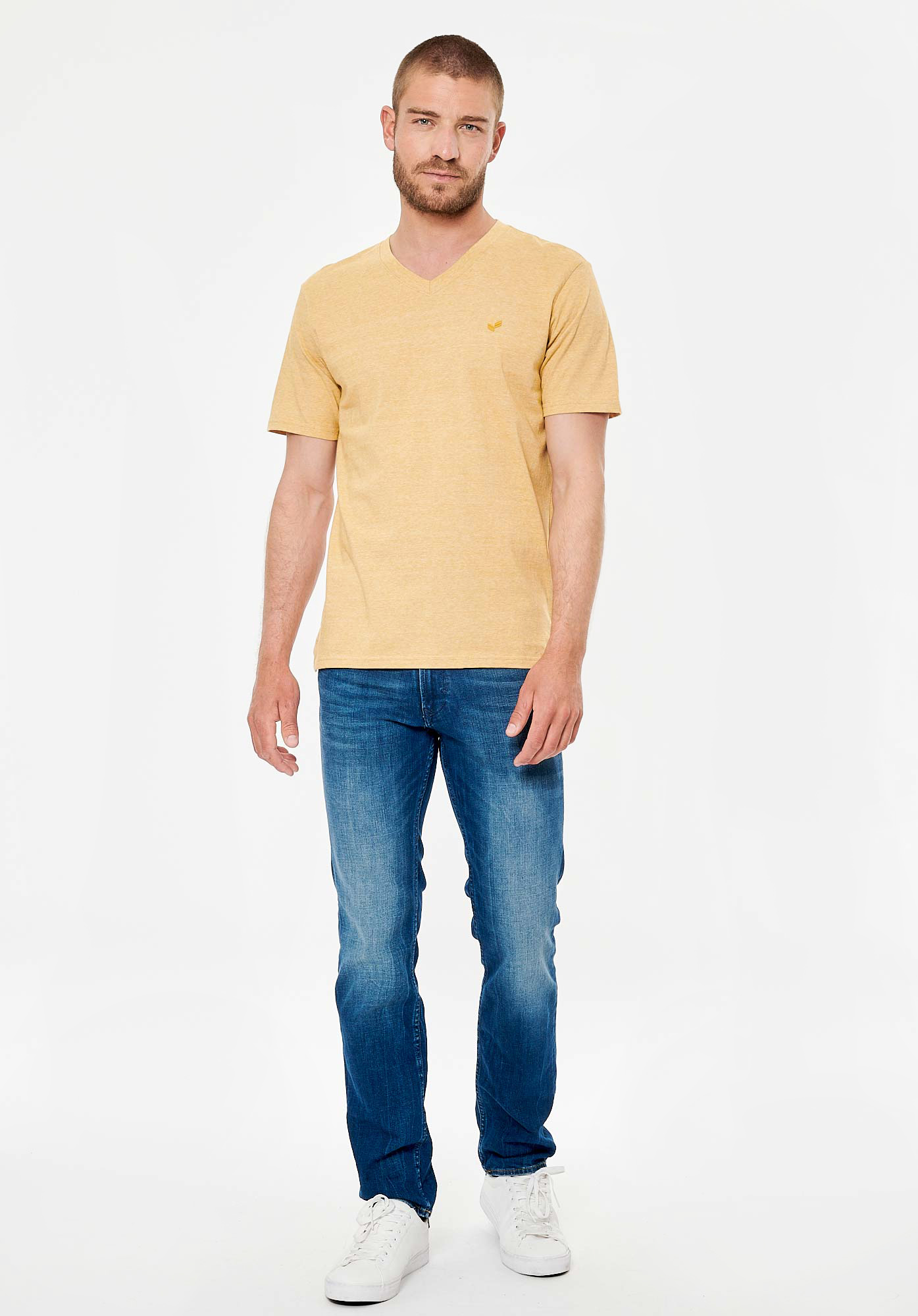 SAVE   T-shirt moutarde homme