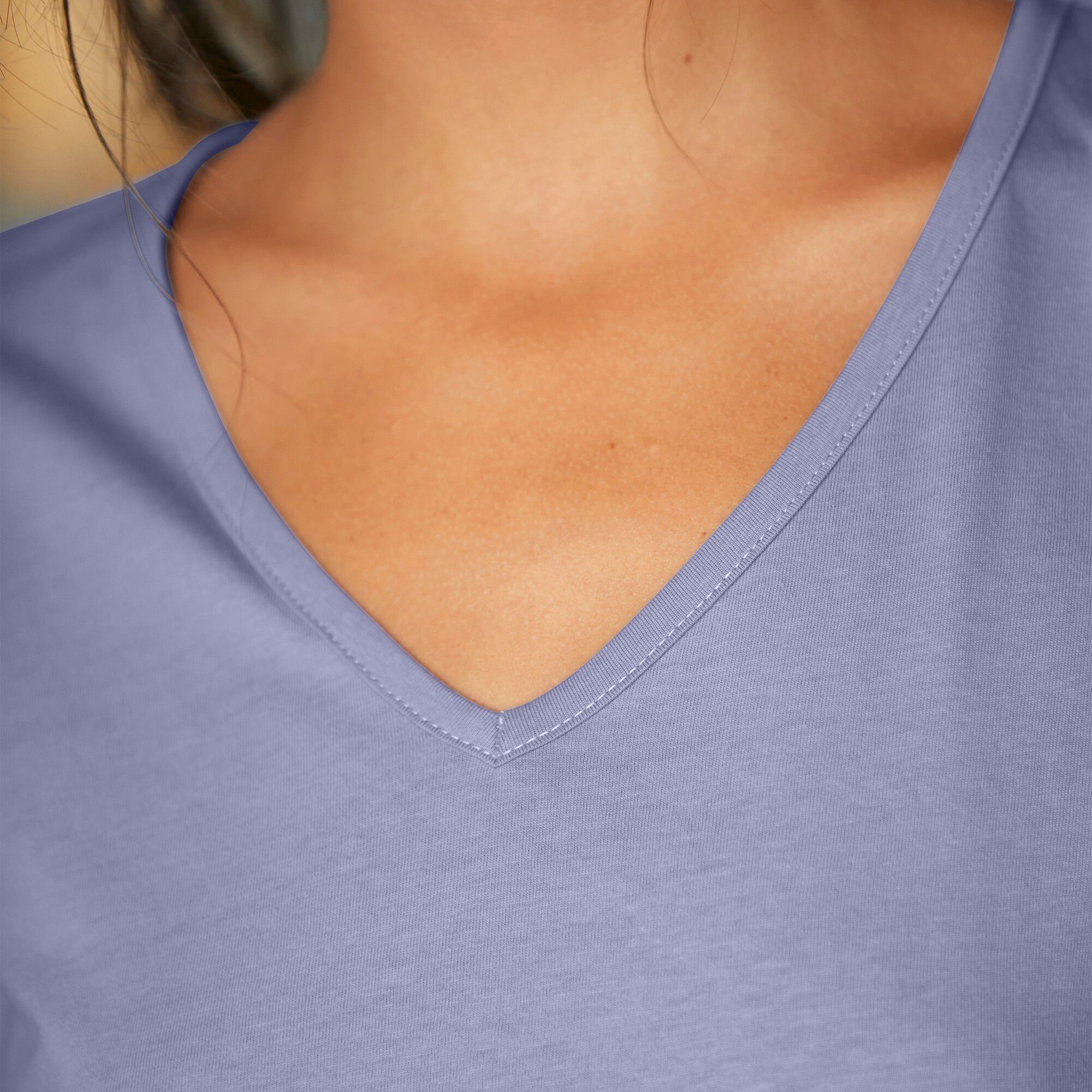 Tee-shirt pyjama manches longues uni